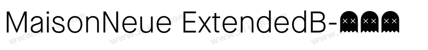 MaisonNeue ExtendedB字体转换